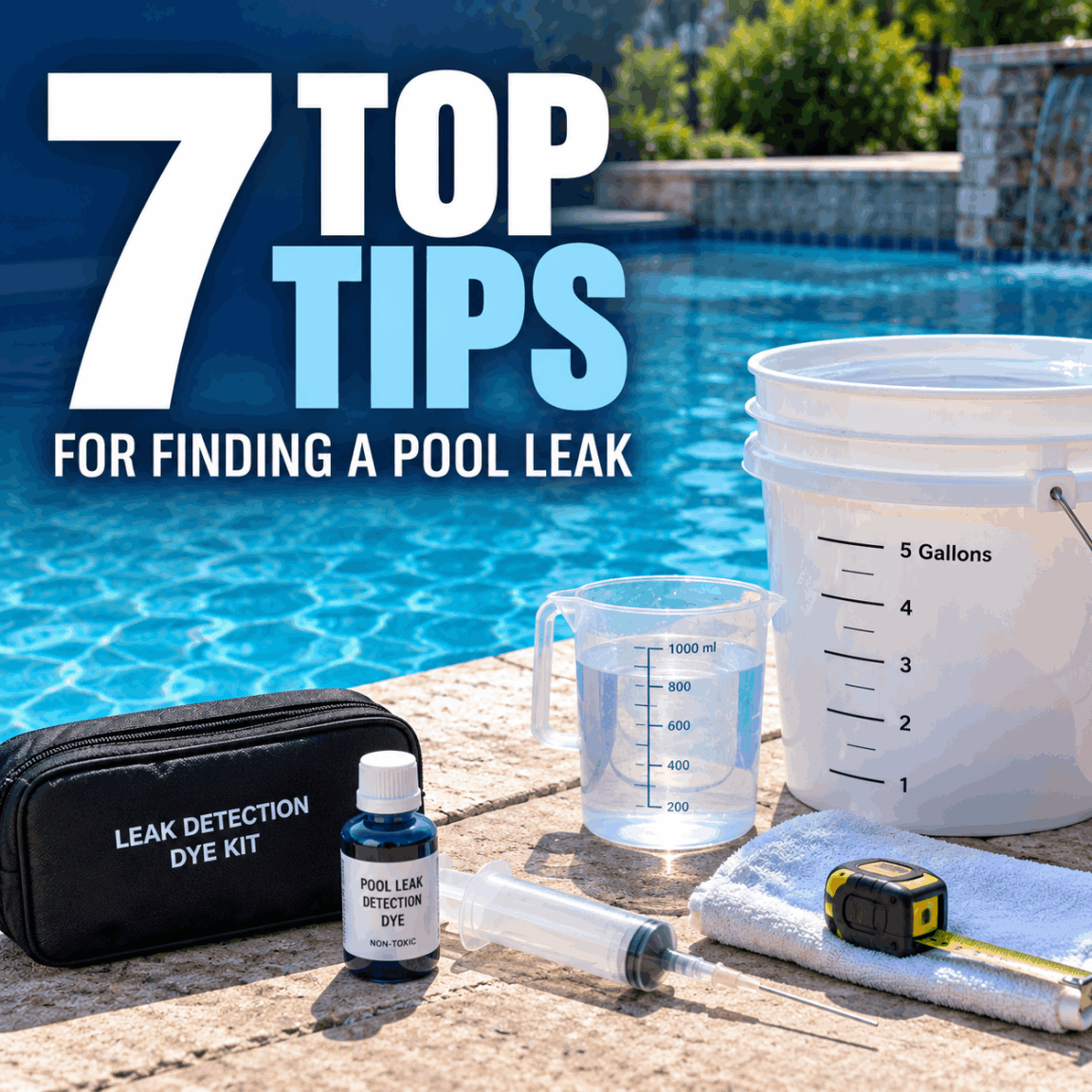 Seven practical swimming pool leak detection tips