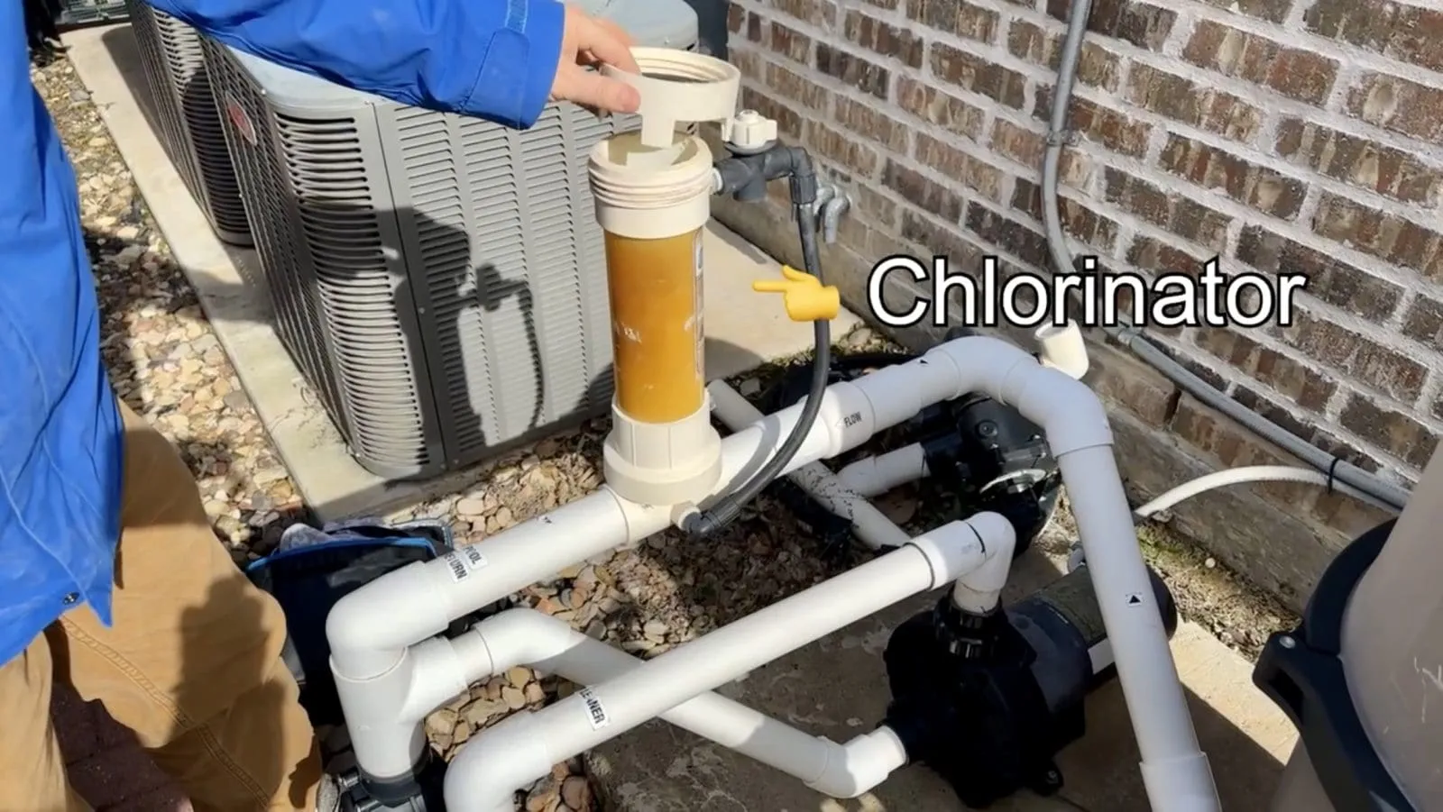 Taking the lid off a pool chlorinator for winterization