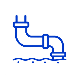 In-dirt pool pipe repair icon