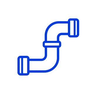 Single pool plumbing line test icon