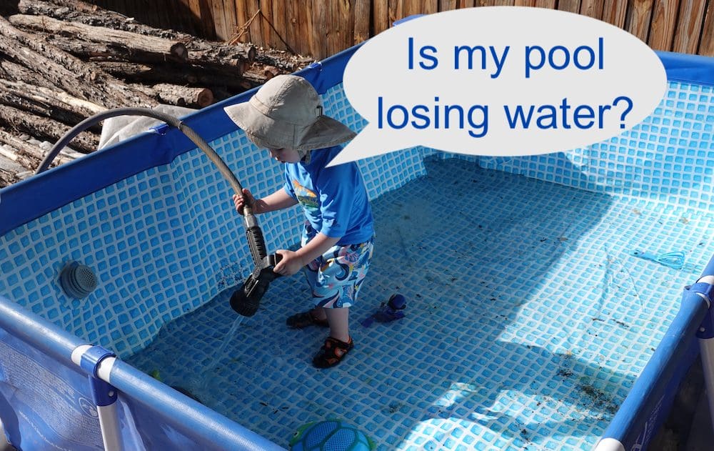 pool losing water